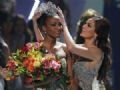'Maior desafio foi vencer a timidez', diz angolana eleita Miss Universo A angolana Leila Lopes  coroada Miss Universo. (Foto: Paulo Whitaker / Reuters)