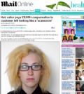 Britnica ganha R$ 14 mil aps salo deix-la com cara de 'espantalho' Charlotte Jones queria deixar as madeixas loiras. (Foto: Reproduo/Daily Mail)