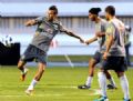 Seleo joga contra a Argentina hoje s 21h50 Neymar, Ronaldinho Gacho e Lucas: a fora ofensiva da Seleo Brasileira (Foto: AFP)