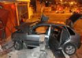 Ex-namorado de Bianca Consoli morre em acidente no ABC O veculo, um Volkswagen Gol de cor cinza, ficou totalmente destrudo com a batida. (Foto: Jotab/ABCDIGIPRESS/AE)
