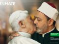 Benetton anuncia retirada de fotomontagem de ''beijo'' com Papa Papa Bento XVI aparentemente beijando o im do Cairo na boca em uma fotomontagem. (Foto: Divulgao)