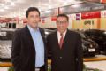 Auto Shopping Cristal reinaugura loja do Rudge Ramos  Elias Sleiman Roumanos e Paulo Silvino na reinaugurao da loja. Foto: Divulgao