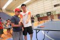 Mesa-tenista estimula esporte no ginsio poliesportivo Celso Daniel Foto: Evandro Oliveira/PM