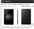 Dois dias antes do lanamento, imagens de tablet do Google vazam  Supostas imagens do Google Nexus 7 publicadas pelo 'Gizmodo'. Foto: Reproduo