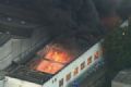 Incndio atinge fbrica de tintas em Diadema No houve vtimas no incndio, que tomou grandes propores. Foto: Reproduo/Rede Globo