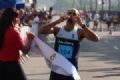 Ivanildo Dias, corredor e gari, vence a Meia Maratona Ivanildo Dias de Souza cruza a linha de chegada aps percorrer 21km em 1h09. Foto: Fabiano Ibidi