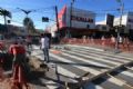 Nova faixa de pedestre no Centro de Mau ter semforo sonoro Semforo sonoro e piso especial devem facilitar travessia de pedestres com deficincia. Foto: Divulgao/PMM