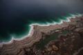 Plano de unir Mar Morto e Mar Vermelho gera polmica ambiental Vista area mostra que Mar Morto est secando. (Foto: AFP Photo/Menahem Kahana)
