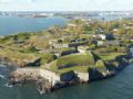Internauta do G1 visita ilha na Finlndia que abriga uma fortaleza Suomenlinna, a Fortaleza da Finlndia,  considerada Patrimnio Histrico da Humanidade pela ONU (Foto: Suomen Ilmakuva Oy/Divulgao)