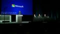 Microsoft prope auditoria em softwares usados pelo governo O fundador da Microsoft, Bill Gates, no plpito, e os executivos Amy Hood, Steve Ballmer, ex-CEO, e Brad Smith, durante o encontro anual dos acionistas, em 2013 (Foto: Divulgao/Microsoft)