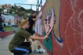 Cultura hip hop movimenta Jardim Feital no fim de semana Grafitagem durante o II Encontro de Hip Hop de Mau. Crdito: Gil Sobrinho 