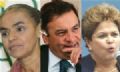 Pesquisa: Dilma tem 36%, Marina, 21%, e Acio 20% Foto: Montagem/DGABC