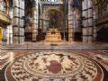  Piso de mrmore de igreja de 800 anos  descoberto para visitantes Interior da Catedral de Siena com o piso descoberto (Foto: Giuseppe Masci / TIPS / Photononstop/ AFP)