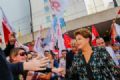 Dilma Rousseff vem a So Bernardo em busca de votos Presidente far caminhada pela rua Marechal Deodoro, no Centro de So Bernardo, a partir das 11h30. Foto: Ichiro Guerra/Dilma 13