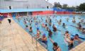 Inscries encerradas para uso da Piscina do Celso Daniel Cerca de 500 pessoas frequentam a piscina nos fins de semana. Crdito: PMM