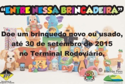 Ribeiro Pires realiza Campanha de Doao de Brinquedos Equipes da Prefeitura vo receber doaes no Terminal Rodovirio. Foto: Divulgao/PMRP 
