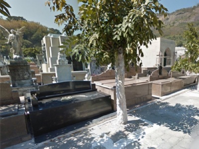  Cemitrio So Joo Batista, Rio,  o 1 da Amrica Latina a ter mapa virtual Imagem do Google do corredor de entrada do So Joo Batista (Foto: Reproduo/ Google Street View)