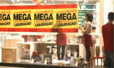  MasterCard: vendas no varejo caem 4,7% em 2015, pior resultado da srie histrica Foto: Celso Luiz/DGABC