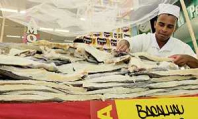 Bacalhau sai at 733% mais caro do que outros peixes Foto: Claudinei Plaza/DGABC