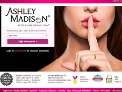 Site de traio Ashley Madison  alvo de investigao nos EUA Site oferece garantia de sigilo para quem deseja 'pular a cerca' do casamento (Foto: AshleyMadison.com/Divulgao)