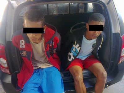 Suspeitos de roubo de rodas no Parque So Vicente so presos em Mau Foto: Muncipes de Mau 
