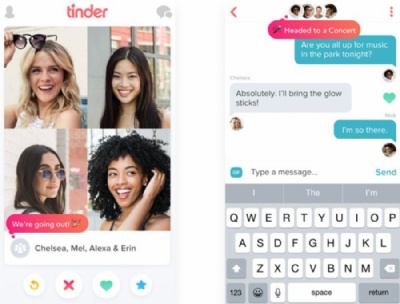 Tinder Social  nova funo que permite encontros em grupos no app Nova funo Tinder social permite encontro e conversas entre grupos no app (Foto: Divulgao/Tinder)