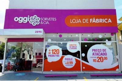 Oggi Sorvetes investe R$ 5 milhes em expanso e prev 20 lojas no ABCD A marca pretende abrir 120 lojas franqueadas at o final deste ano. Foto: Divulgao