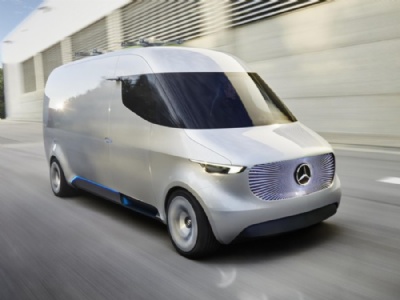 Mercedes-Benz cria van eltrica integrada a drones para entregas Mercedes-Benz Vision Van (Foto: Divulgao)
