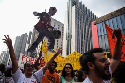 Novo ato contra Temer rene 50 mil pessoas na Paulista Ato rene milhares de pessoas na Paulista contra Temer e por eleies diretas. Foto: Amanda Perobelli