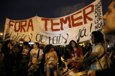 Regio ter ato contra governo Temer nesta tera Manifestaes na Grande So Paulo reuniram 100 mil pessoas. Foto: Amanda Perobelli