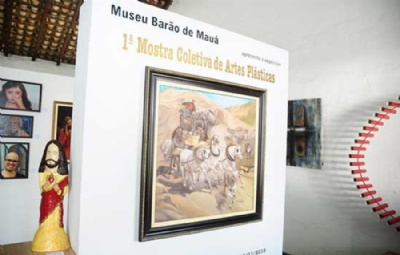 Museu Histrico Baro de Mau expe obras de artistas da regio Crdito: Fabiana Pontes
