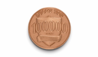 Banco espalha ''moedinhas da sorte'' no valor de mil dlares cada pelos EUA O 'penny da sorte' (Foto: Ally Bank via AP) 