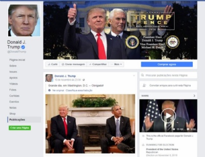 Como o Facebook pretende lidar com notcias falsas Rede social foi acusada de permitir propagao de notcias falsas postadas principalmente por correligionrios de Trump (Foto: Reproduo/Facebook)