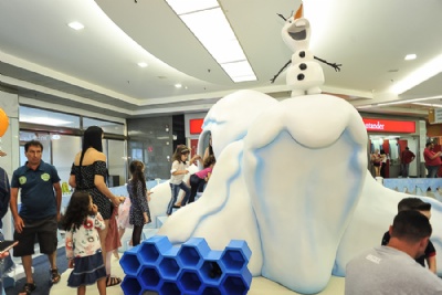 Frozen fica mais uma semana no Shopping ABC Atrao est na Praa de Eventos do shopping. Foto: Divulgao