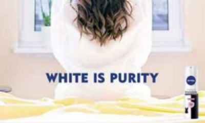 Nivea tira campanha 'branco  pureza' do ar Foto de divulgao 