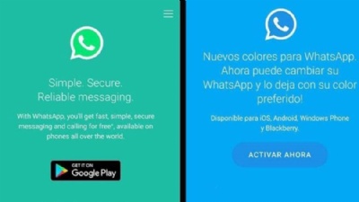 O que  o golpe das cores do WhatsApp e como evit-lo Este novo golpe promete trocar as cores do WhatsApp, mas o objetivo  outro: encher seu celular de anncios publicitrios e acessar dados pessoais (Foto: Reproduo/WhatsApp) 