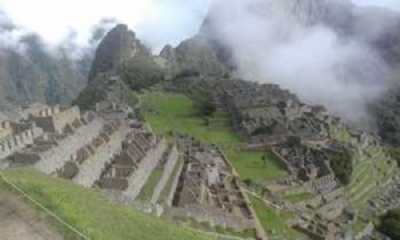 Trilha Inca para Machu Picchu Foto de arquivo pessoal 
