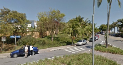 Avenida de Santo Andr est sem iluminao h um ms Foto: Google Maps