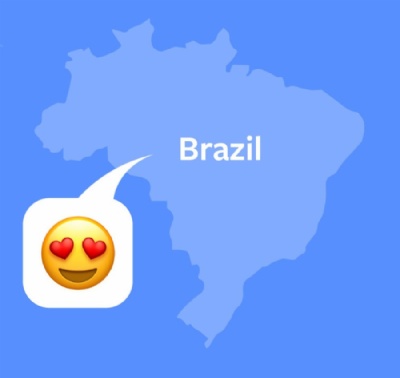  Emoji mais usado no Facebook no Brasil  o ''Sorriso com olhos de corao'' Foto: Divulgao/Facebook