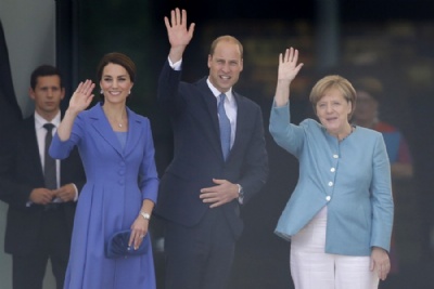  Prncipe William e Kate Middleton chegam  Alemanha para visita Foto: Bernd Von Jutrczenka/dpa via AP