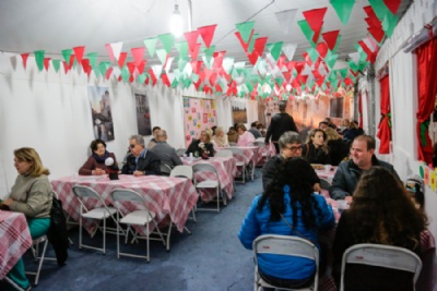 Festa Italiana agrada com gastronomia e atraes tpicas Festa Italiana - Barraca do Fundo Social. Crdito: Divulgao/PMSCS