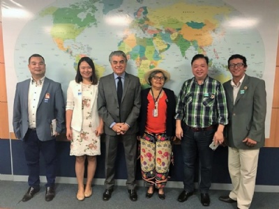 Turismo recebe proposta de parceria entre Brasil e China Representantes so recebidos por Alberto Alves (centro). Crdito: Geraldo Gurgel/MTur