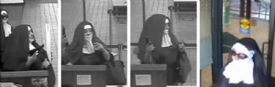 Mulheres vestidas de freiras tentam assaltar banco nos EUA Mulheres vestidas de freiras tentam assaltar banco nos EUA (Foto: FBI)