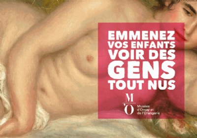  ''Tragam seus filhos para ver gente nua'': campanha do Museu d''Orsay ser retomada em Paris Cartaz foi o que mais chamou a ateno na campanha (Foto: Muse d'Orsay/Facebook) 