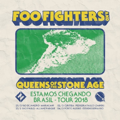Pr-venda de ingressos para shows de Foo Fighters e Queens of the Stone Age comea nesta quarta-feira Foo Fighters e Queens of the Stone Age viro ao Brasil em 2018 (Foto: Reproduo/Facebook) 