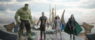 ''Thor: Ragnarok''  o filme mais engraado da Marvel Mark Ruffalo, Chris Hemsworth, Tessa Thompson e Tom Hiddleston em cena de 'Thor: Ragnarok' (Foto: Divulgao/Marvel) 