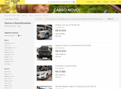  Mercado Livre testa venda de veculos online com sistema de pagamento de sinal  Venda de carros pelo Mercado Livre (Foto: Reproduo) 