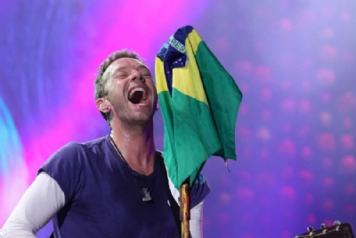 Coldplay faz show especial com msica nova e diz que escolheu SP para gravar filme da turn Show do Coldplay em SP (Foto: Celso Tavares / G1) 