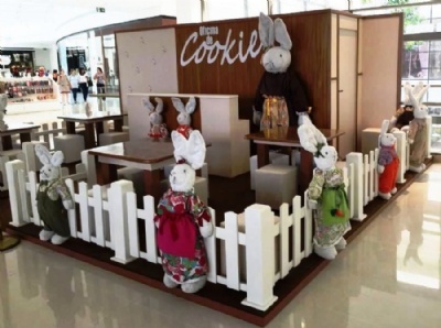 Crianas ganham oficinas de cookies na Pscoa do Shopping Praa da Moa  