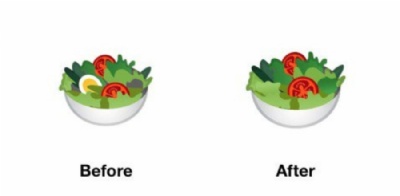 Google tira ovos de emoji de salada para agradar veganos Emoji de salada no ter ovo no Android P, novo sistema operacional do Google para smartphones. (Foto: Reproduo/Twitter/Jennifer Daniel) 